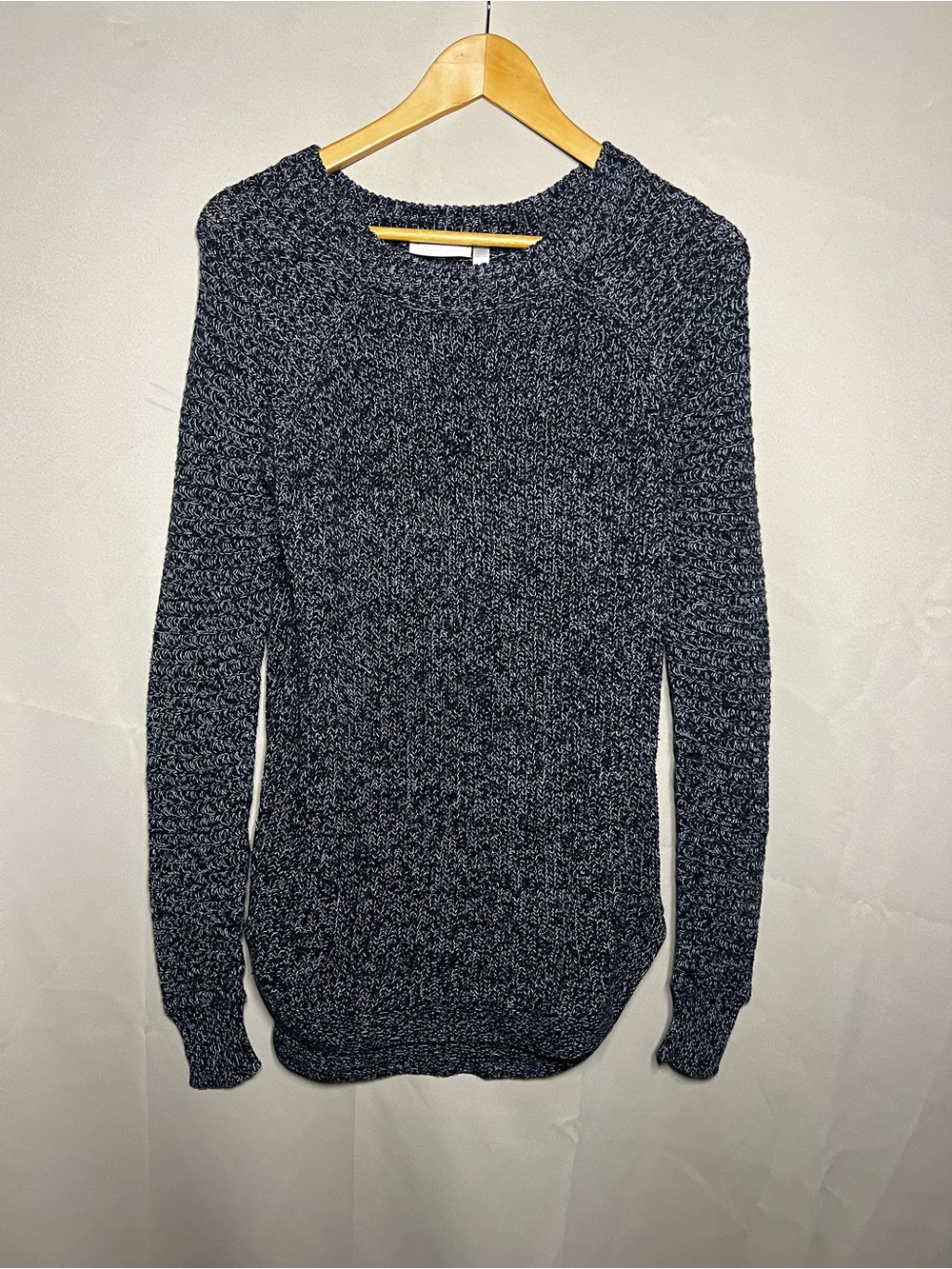 RD Style Womens Small Marled Knit Sweater Textured Pullover